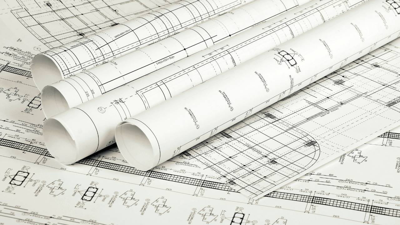 Dessins de construction et plans roulés